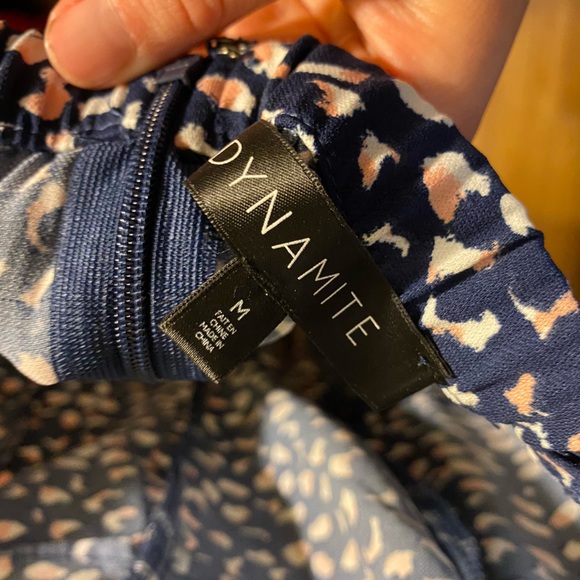 Patterned Mini Dress with Zipper-back - Picture 3 of 3